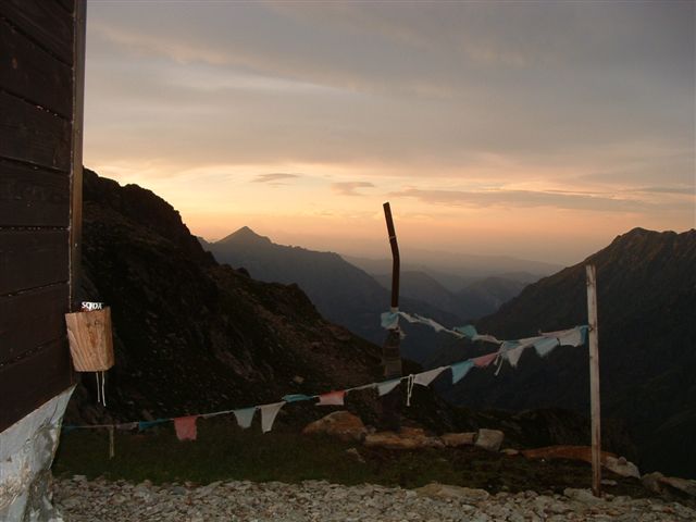 Bersi una birra al tramonto